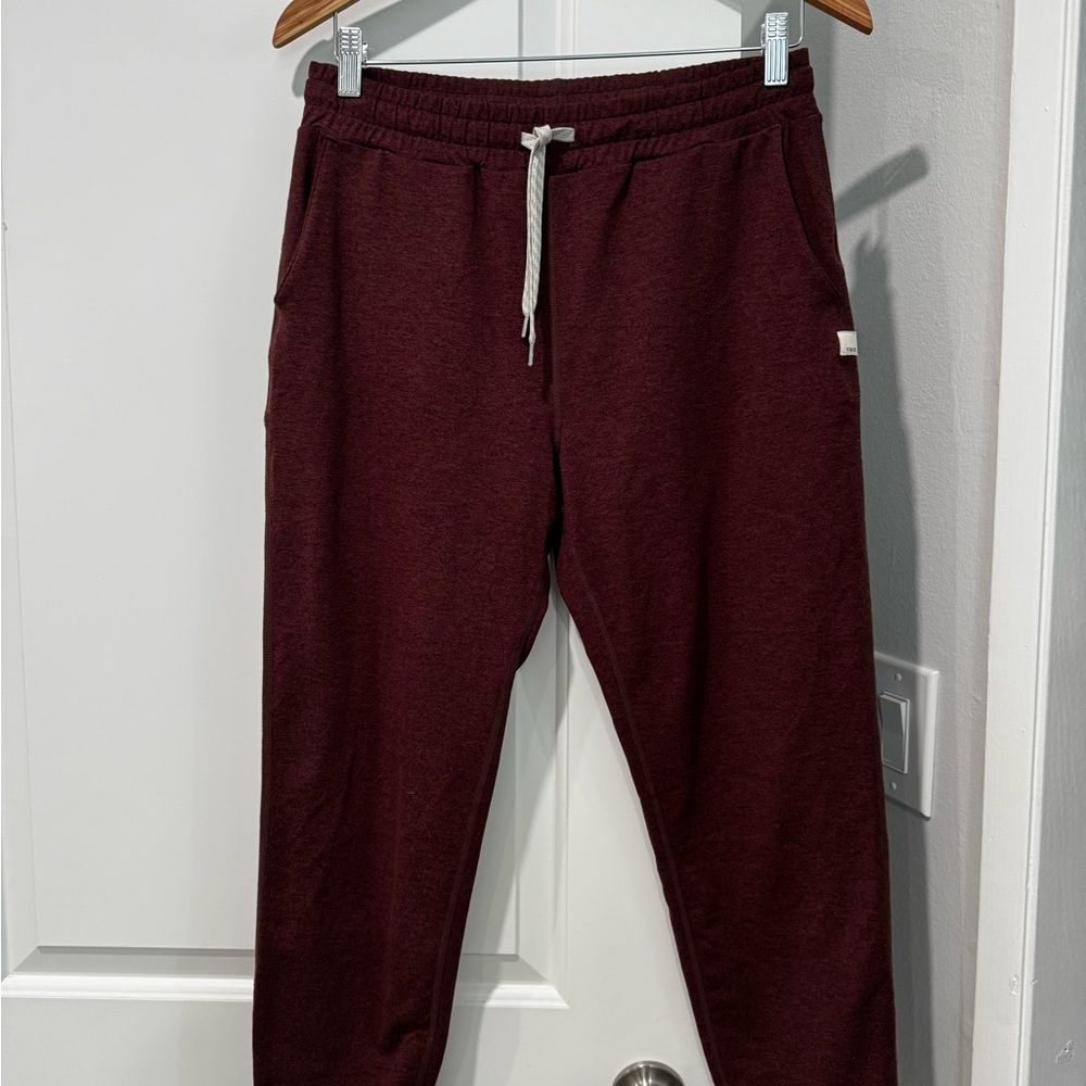 Vuori Maroon/Burgundy Jogger Track Pants